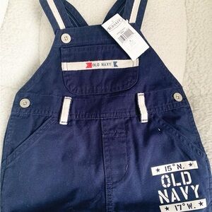 Old Navy Blue Overalls with Sturdy Cotton Fabric